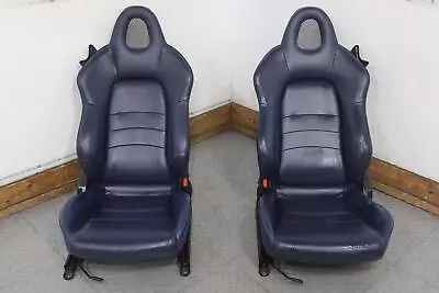 04-05 Honda S2000 Pair LH&RH Leather Manual Seats Set (Blue Type C) See Photos • $1100