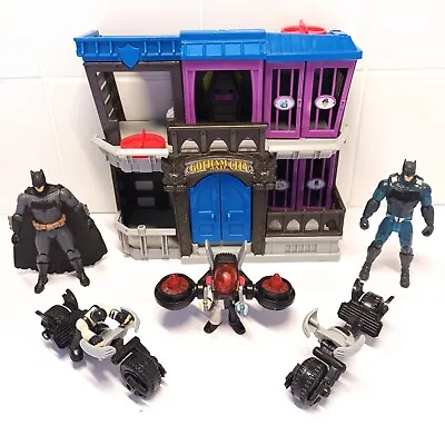 Batman Toy Bundle Imaginext Gotham City Jail Bikes And Action Figures DC COMICS • $30