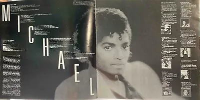 Michael Jackson THRILLER - Japan Vinyl  - INSERT Poster - 25-3P-399 • $39.99