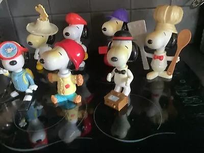 Mcdonalds  -  7 Snoopy Vintage Toys -  Used • £4.99