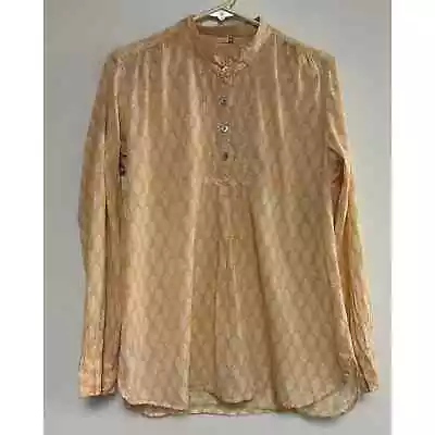 Matta Iride Buti Long Sleeve 100% Cotton Relaxed Tunic Top Size Large L  • $50