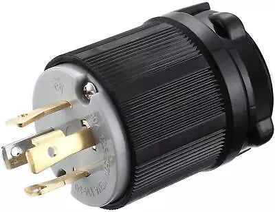 NEMA L14-30P Generator Plug 30 Amp 4-Prong Grade Locking Male Plug Up To 7500W • $19.74