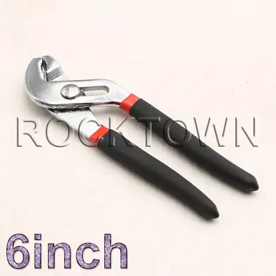 £8.40 • Buy Plumbers Slim Jaw Waterpump Pipe Wrench Pliers Grips Pump Chrome 6  New！