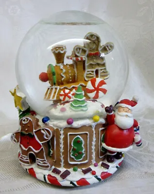 Christmas GINGERMINT Musical SWEET COLLECTION Santa Snow Globe By Cracker Barrel • $29.99