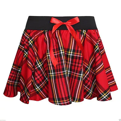 Nerd Geek Sexy School Girl Red Tartan Fancy Dress Glasses Bow Tie Braces Skirt • £6.25