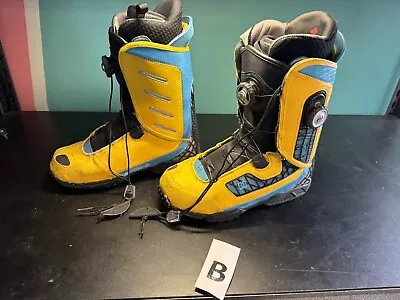 DC Shoe Co Allegiance Snowboard Boots W/ Recco Dual BOA Air Liner Mens Size 9 • $39.99