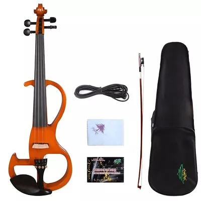 Yinfente Advanced Electric Silent Violin 4/4 Solid Wood Free Case Nice Tone #EV2 • $301.81