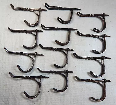 12 Vintage Twisted Wire Hooks • $9.95