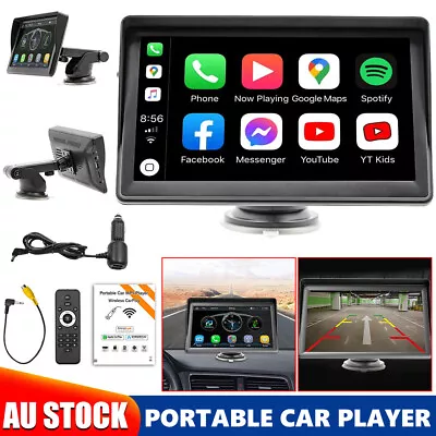 7  Portable Wireless Head Units For Apple Carplay Android Auto Car Stereo Radio • $65.95