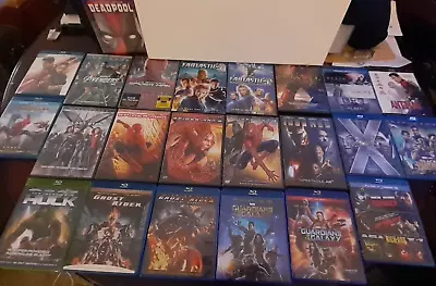 The Ultimate 10 DVD + 17 Blu-Ray + 4 Marvel Toy Ornament Bundle + Puzzle • $85