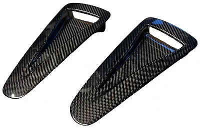 FITS 2007+ R35 Carbon Fiber Hood Vent Air Inlet Trim VR38DETT Twin Turbo 3.8L V6 • $189.95