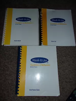 Math U See Steven Demme INTERMEDIATE MATHEMATICS Teacher Student Extra Practice • $15.99