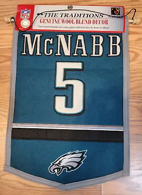 Donovan McNabb Philadelphia Eagles Wool Blend Banner Pennant 18  X 12  • $14.97