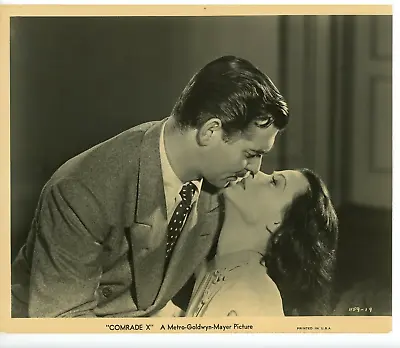 Vintage 8x10 Trim Photo By Clarence Sinclair Bull Clark Gable Hedy Lamarr 1940 • $29.99