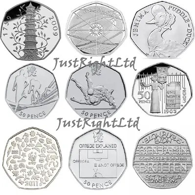 £5.99 • Buy Various Rare 50p Coins Kew Gardens Olympics Triathlon Judo Beatrix Potter 50p