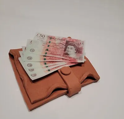 Edible Sugar Wallet And Money Cake Topper Birthday Fathers Day Men's Birthday • £10.47