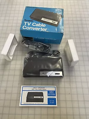 NOS Vintage Archer Tunable TV Cable Converter 15-1281 W/ Manual NEW CLEAN! • $23.88