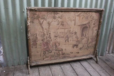 $95 • Buy A Vintage French Fire Screen With Tapestry