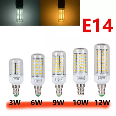 E14 LED Bulb 3W 6W 9W 12W 10W Cool / Warm White Corn Light Bulbs 240V Screw Cap • $6.56