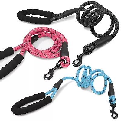 CoreLife 6 FT Reflective Dog Leash Strong Heavy Duty Nylon Lead W/ Padded Handle • $9.99