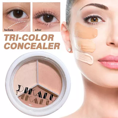 3Steps Face Sculpting Tricolor Concealer Repair & Cover Spots Marks Acne / • $2.70