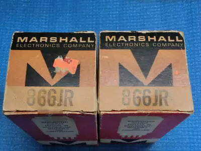 866JR MARSHALL USA Mercury Rectifier Tube Original Box 2 Pieces • $536.97