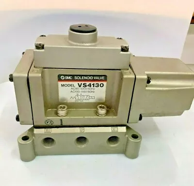 SMC VS4130-02 5/2-Way Pneumatic Directional Solenoid Valve 1/4  AC100V AC110V  • $175