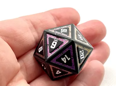 Single Jumbo D20 Metal Polyhedral Dice Individual D&D Dice Oversized Dice D20 • $9.99