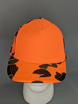 $11.19 • Buy Generic Hunter Blaze Orange Snapback Baseball Cap Trucker Hat