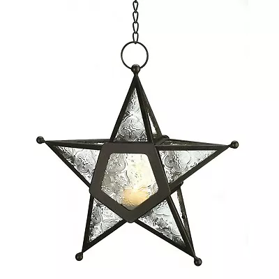 Clear Glass Star Lantern • $29.95