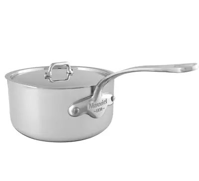 Mauviel M'URBAN 3 Sauce Pan With Lid Cast Stainless Steel Handle 3.4-Qt • $138