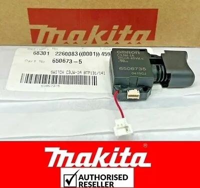 Genuine Makita Switch C3jw-1a Impact Dr Btp131 Btp141 Dtp131 Dtp141 Dts141 Tw280 • £23.86