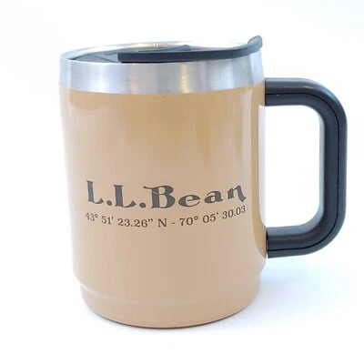 $9.19 • Buy L.L. Bean Double Wall Camp Mug Stainless Steel Vacuum-Insulated No Spill 14 Oz.