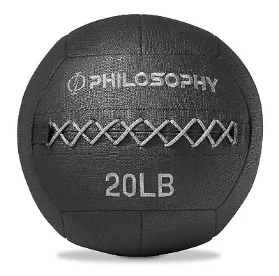 Wall Ball 20 LB - Soft Shell Weighted Medicine Ball With Non-Slip Grip | New • $43.90