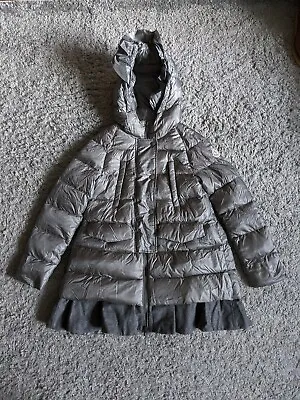 Moncler Girls Madeleine Down Coat Parka Size 10 Years Long Puffer Wool Jacket • £10.50