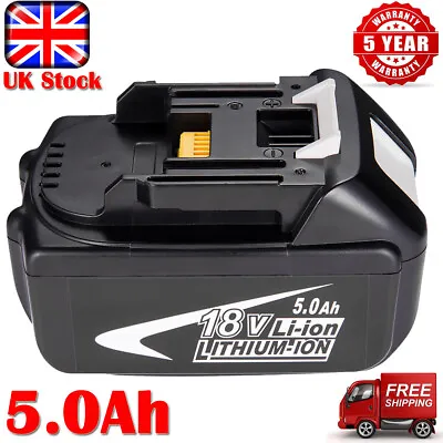 £23.99 • Buy 18V For Makita BL1850 18 Volt 5.0Ah LXT Li-Ion Cordless Battery BL1860 BL1830 UK