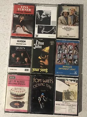Cassette Tapes Titles Include Let It Bleed Rolling Stones Led Zeppelin ￼2 • $90