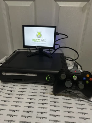 $114.95 • Buy Xbox 360 Elite 120GB Console OEM Controller Cleaned Reads Backup Discs TESTED