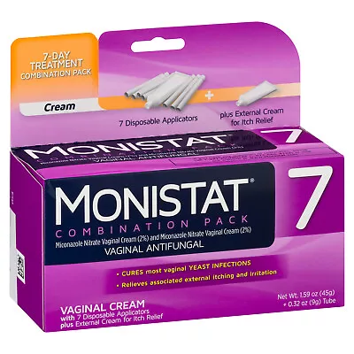 Monistat 7-Day Yeast Infection Treatment Cream Applicators And Itch RelieF. • $29.99