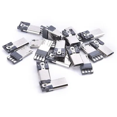 20 Pcs 4 Pin Micro USB Jack USB Plug Male Connector Port Sockect Plug Termina Wa • $3.40