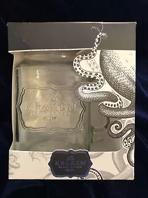 £8 • Buy The Kraken Black Spiced Rum Heavy Glass Tankard Mason Jar In Gift Box, New