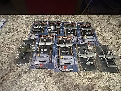 Lot Of 9 Hot Wings Planes (7 P-51 Mustangs 1 P-38 Lightning & 1 P-40 Warhawk • $14.99