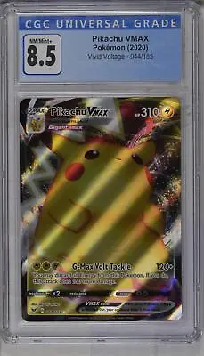 $37.99 • Buy Pikachu VMAX 044/185 CGC NM/Mint 8.5 - Vivid Voltage - Pokemon TCG