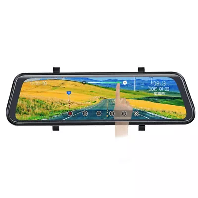 1080P HD Rearview Mirror Car DVR Dual Lens Dash Camera Front Rear Video Recorder • $90.80