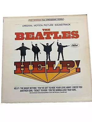 The Beatles Help! Motion Picture Soundtrack Capitol Vinyl Record Album Vintage • $5