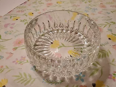 Gorham Althea Pattern~Leaded Cut Crystal Large Serving Bowl 7 Diam Exc Condition • $19
