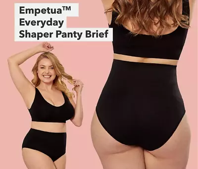 Empetua Shapermint All Day Every Day High-Waisted Shaper Panty Black 4XL XXXXL • $12.99