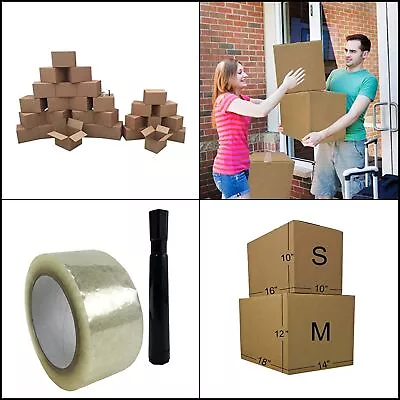 Moving Boxes Value Economy 30 Boxes Moving Supplies Corrugated Moving Boxes Kit • $65.67