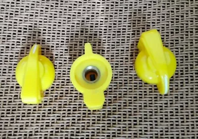 3pcs  Yellow Chickenhead  6.35mm  Knob 4 Guitar Fender Pedal Effects Overdrive • $1.21