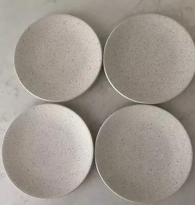 4 Pc LOT SASAKI Vignelli Designs Speckled BIRCH Salad Plates 7.5  • $39